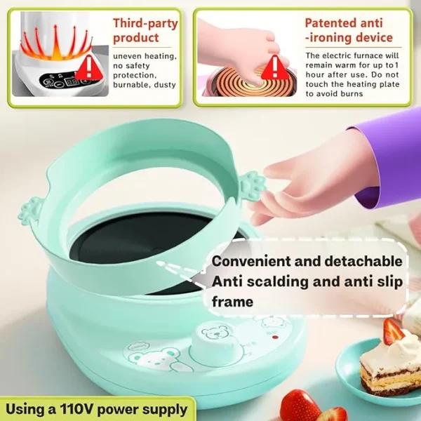 Kids Cooking Set – Real Tools & Apron for Ages 8–12 (Green) - Image 3