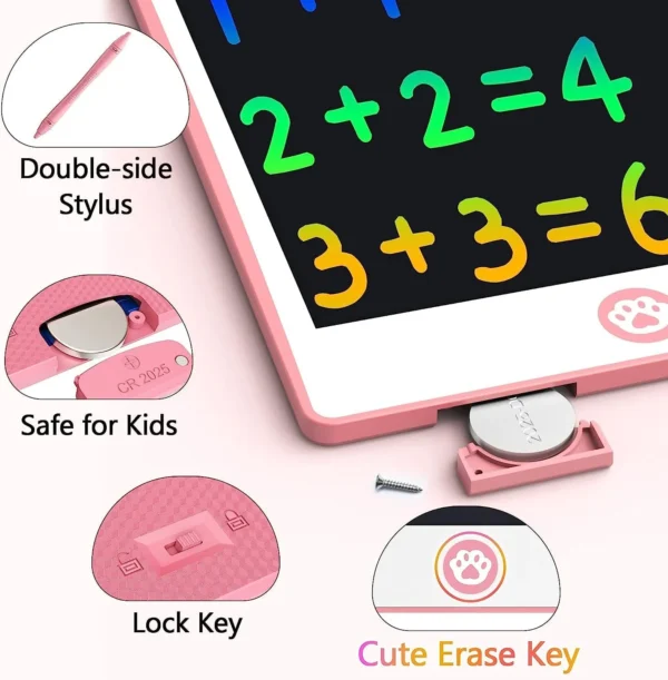Hockvill 8.8" LCD Writing Tablet – Drawing Pad for Kids 3-7, Easter Gift - Image 6