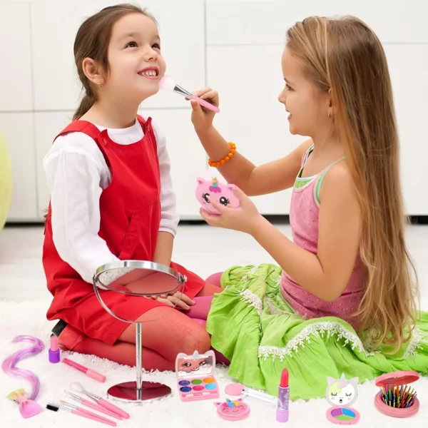 Kids Washable Makeup Kit – Real Set for Girls 3-12, Birthday & Christmas Gift - Image 6