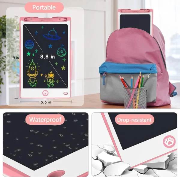 Hockvill 8.8" LCD Writing Tablet – Drawing Pad for Kids 3-7, Easter Gift - Image 7