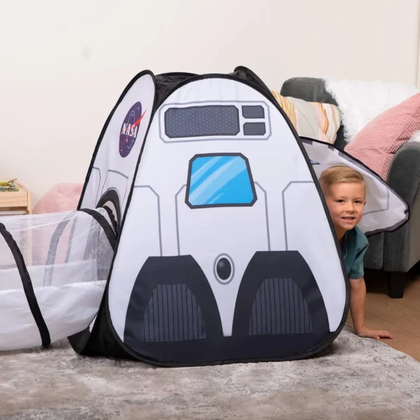JOYIN Rocket Ship Play Tent with Tunnel – Indoor/Outdoor for Kids - Image 4