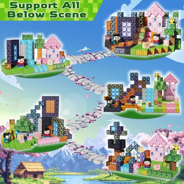 200PCS Magnetic Building Blocks – STEM Toy Set for Kids (Ages 3+) - Image 3