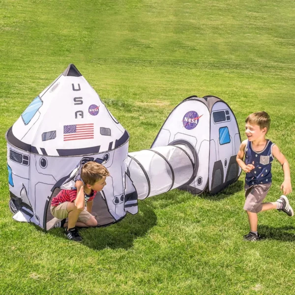 JOYIN Rocket Ship Play Tent with Tunnel – Indoor/Outdoor for Kids - Image 8